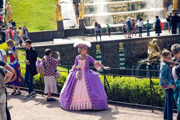 Photo purple dress